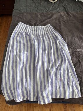 Clare V Zoe Linen Skirt Size XL NWT